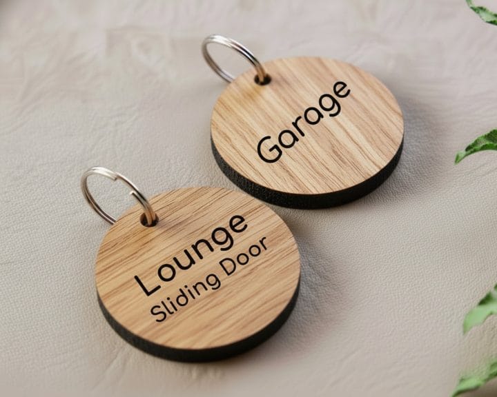 Round Door Key Tags
